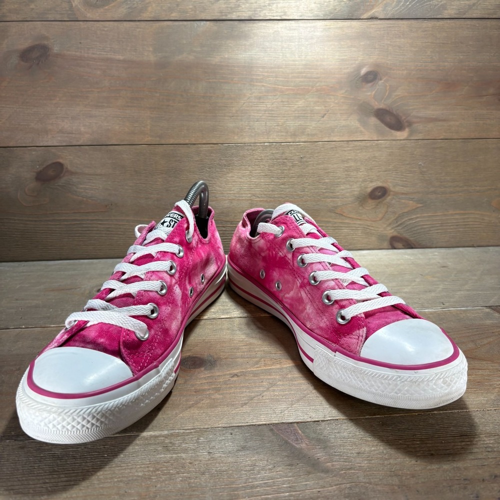 Converse Chuck Taylor Womens size 9 shoes Pink Canvas Lace Up Low Top sneakers - Picture 5 of 9